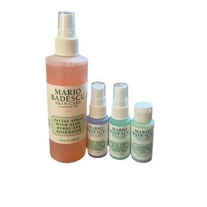 Mario Badescu Facial Spray gel 4x Set Rosewater lavender green tea 8, 1 oz NEW